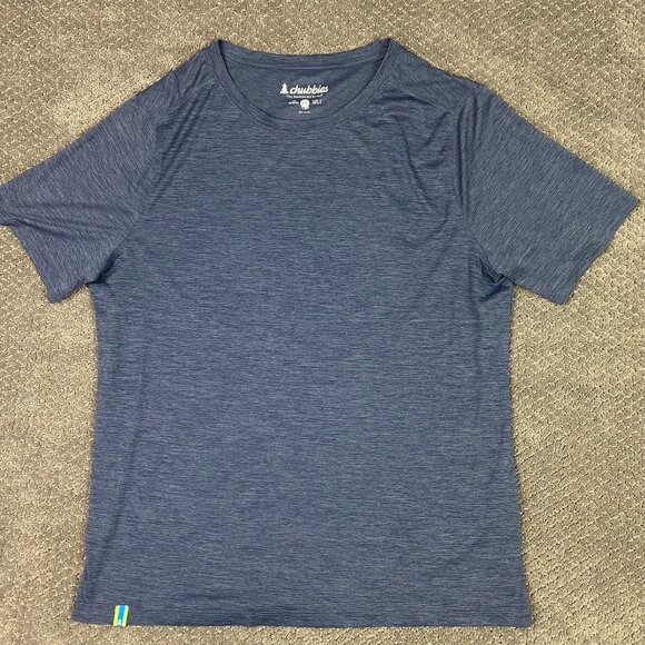Chubbies Ultimate Tee Shirt Men's XL Blue Performance Gym Running - Picture 1 of 10